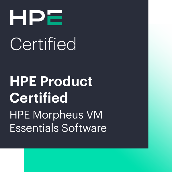 HPE Product Certified — HPE Morpheus VM Essentials Software